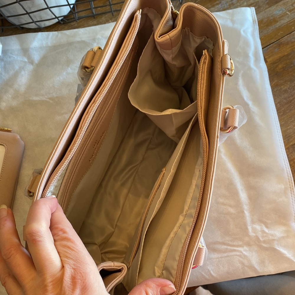NIP Piper Noble Display Bag Charlotte Satchel in Blush - Picture 7 of 10